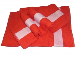 Červený ručník 50 x 100 cm